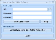 Oracle Join Two Tables Software screenshot